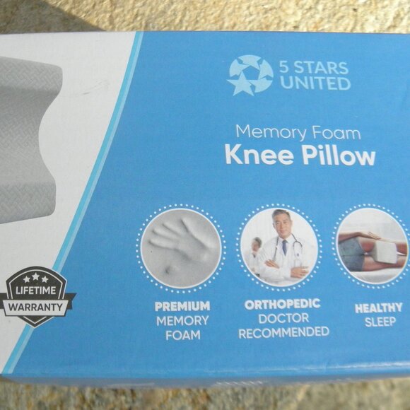 NWT 5 Star United Knee Pillow for side sleepers, hip, back pain, sciatica. - Picture 12 of 16